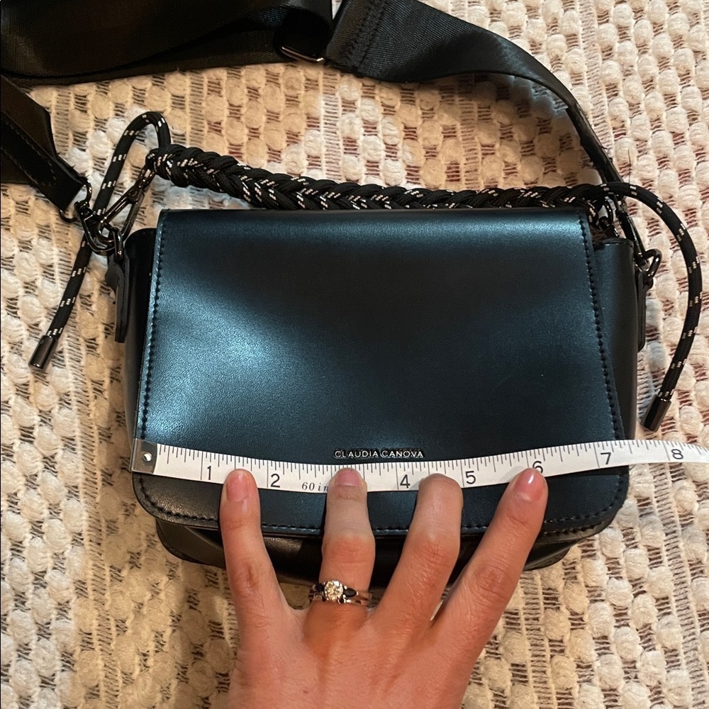 Claudia Canova Faux Leather Crossbody Bag with Adjustable Strap - Picture 11 of 14